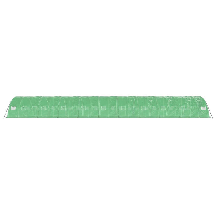 Seră cu cadru din oțel, verde, 100 m², 20x5x2,3 m - WALTI WALTI