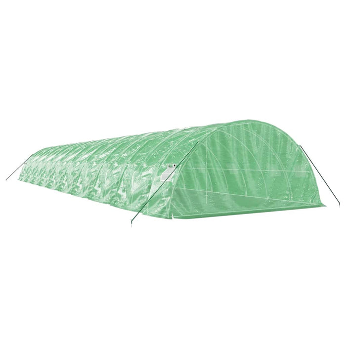 Seră cu cadru din oțel, verde, 100 m², 20x5x2,3 m - WALTI WALTI