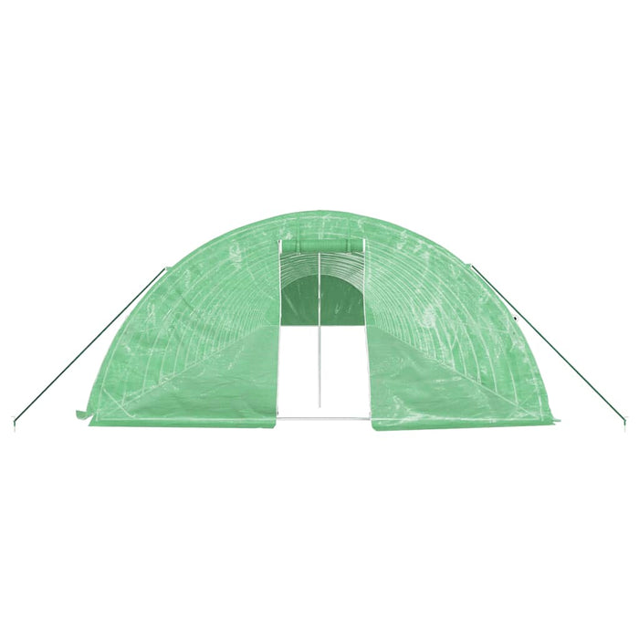 Seră cu cadru din oțel, verde, 110 m², 22x5x2,3 m - WALTI WALTI