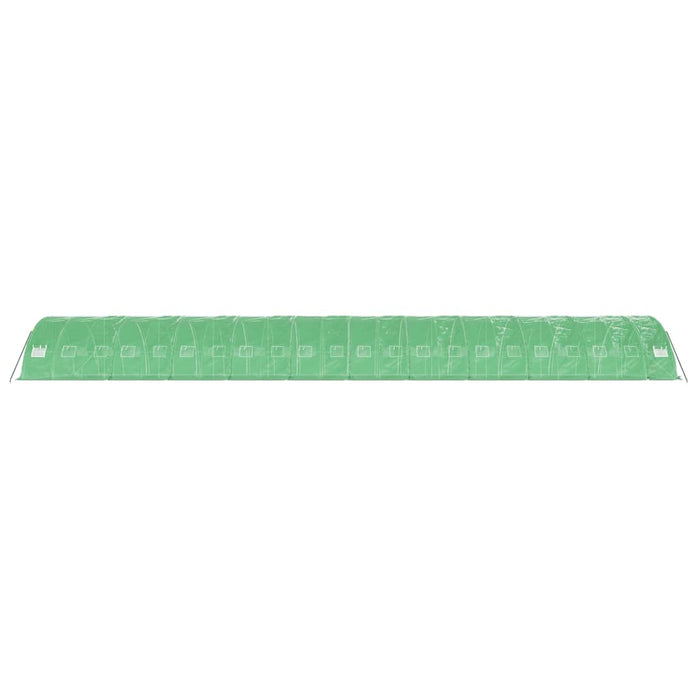 Seră cu cadru din oțel, verde, 110 m², 22x5x2,3 m - WALTI WALTI