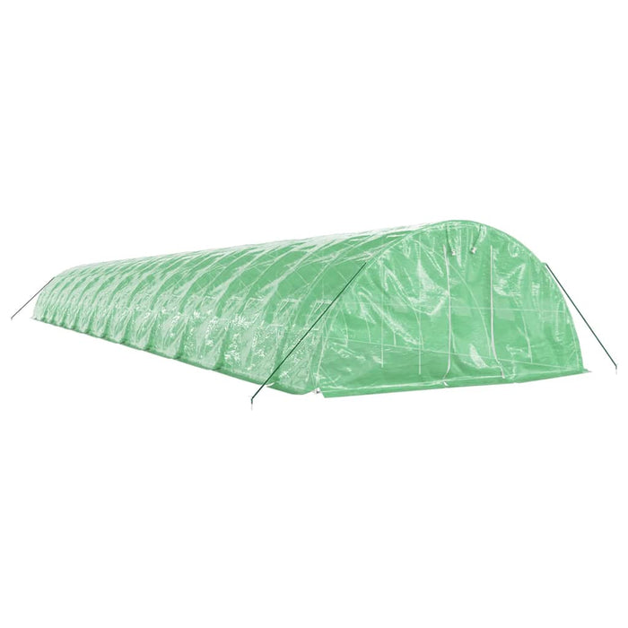 Seră cu cadru din oțel, verde, 120 m², 24x5x2,3 m - WALTI WALTI
