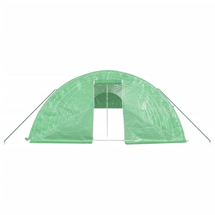 Seră cu cadru din oțel, verde, 120 m², 24x5x2,3 m - WALTI WALTI