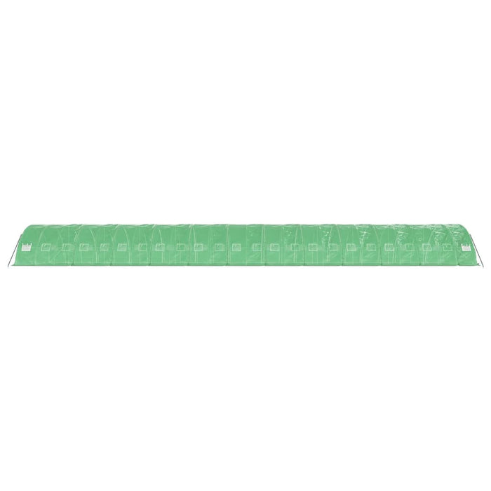 Seră cu cadru din oțel, verde, 120 m², 24x5x2,3 m - WALTI WALTI