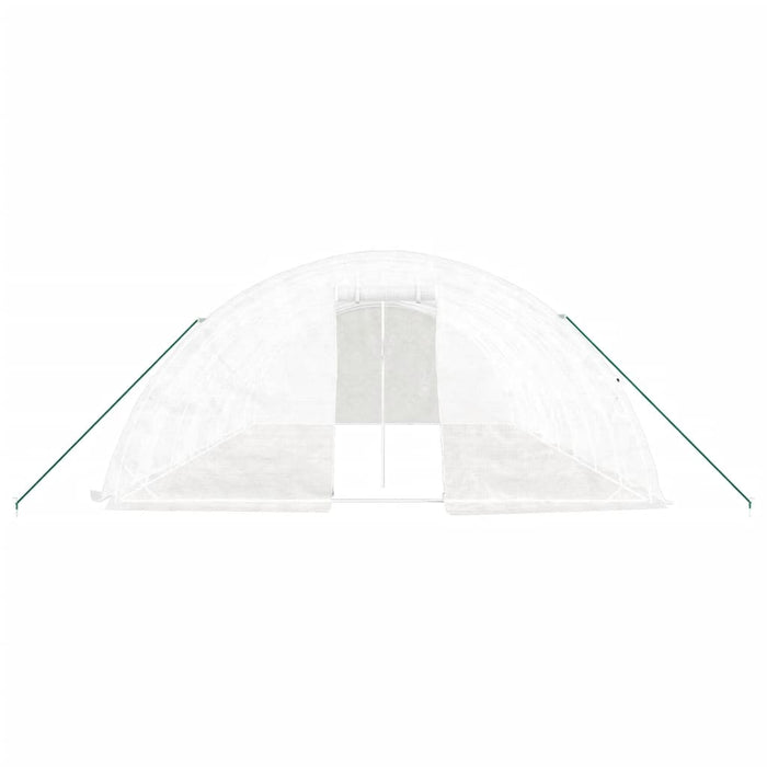 Seră cu cadru din oțel, alb, 40 m², 8x5x2,3 m - WALTI WALTI