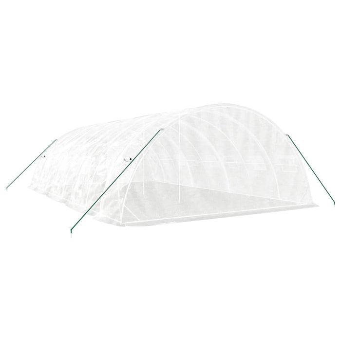 Seră cu cadru din oțel, alb, 40 m², 8x5x2,3 m - WALTI WALTI