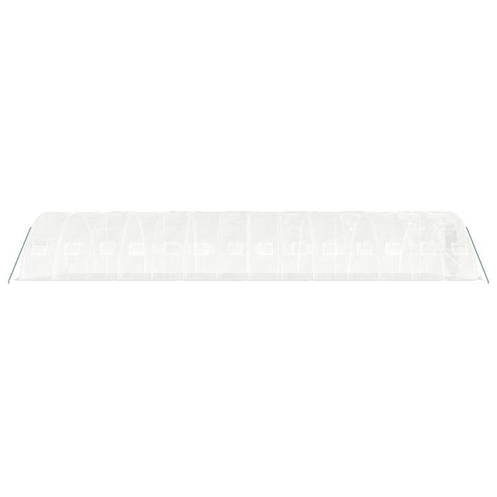 Seră cu cadru din oțel, alb, 70 m², 14x5x2,3 m WALTI