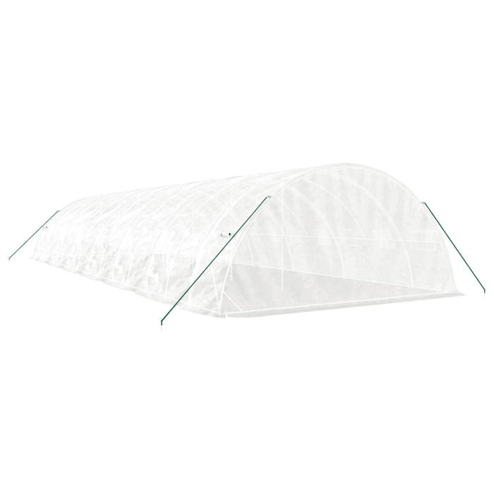 Seră cu cadru din oțel, alb, 70 m², 14x5x2,3 m WALTI