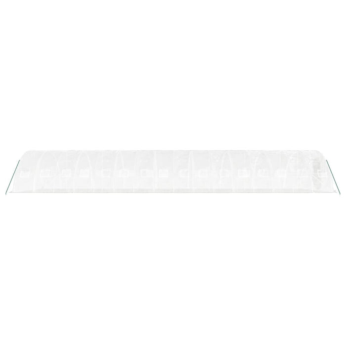 Seră cu cadru din oțel, alb, 80 m², 16x5x2,3 m WALTI
