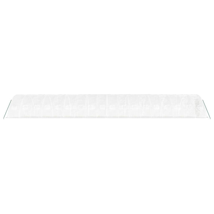 Seră cu cadru din oțel, alb, 90 m², 18x5x2,3 m WALTI