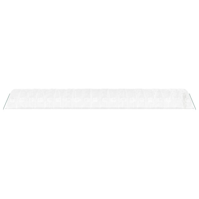 Seră cu cadru din oțel, alb, 100 m², 20x5x2,3 m WALTI
