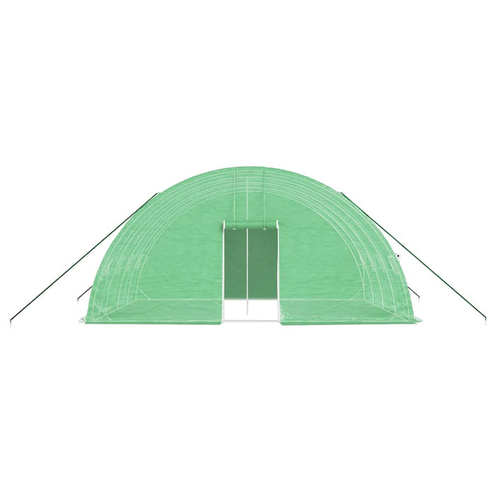 Seră cu cadru de oțel verde 24 m² 6x4x2,85 m WALTI