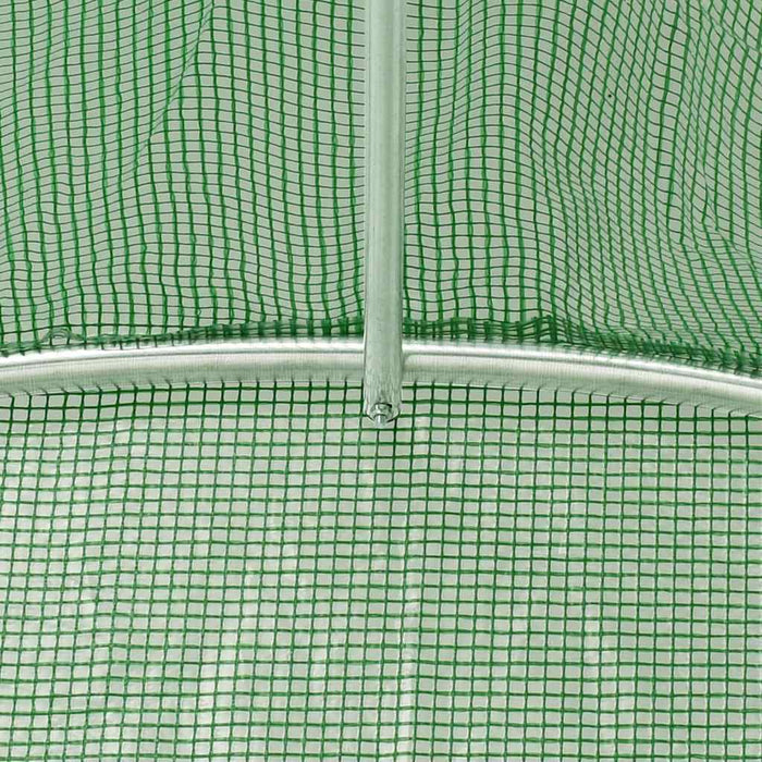 Seră cu cadru de oțel verde 24 m² 6x4x2,85 m WALTI