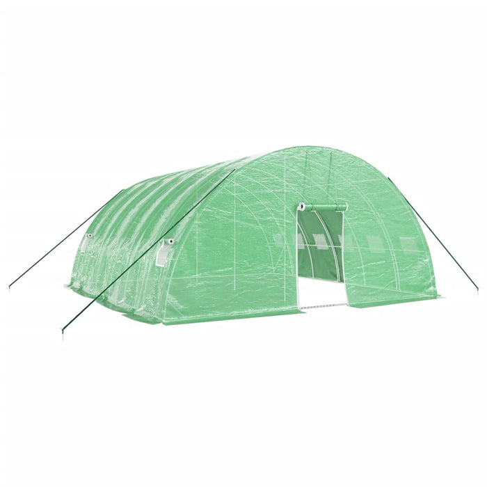 Seră cu cadru din oțel, verde, 36 m², 6x6x2,85 m - WALTI WALTI