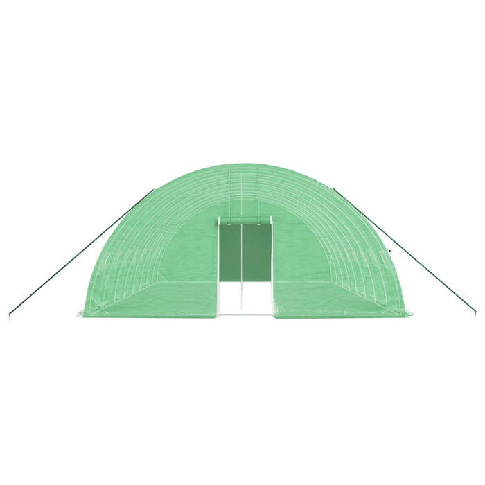 Seră cu cadru din oțel, verde, 48 m², 8x6x2,85 m - WALTI WALTI