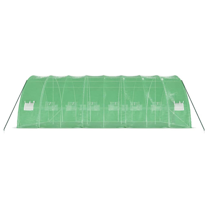 Seră cu cadru din oțel, verde, 48 m², 8x6x2,85 m - WALTI WALTI