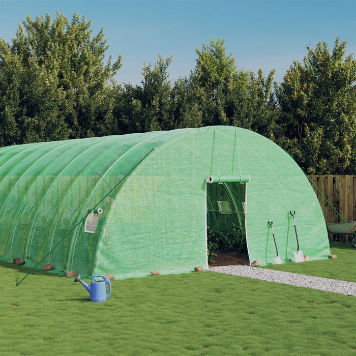 Seră cu cadru din oțel, verde, 48 m², 8x6x2,85 m - WALTI WALTI