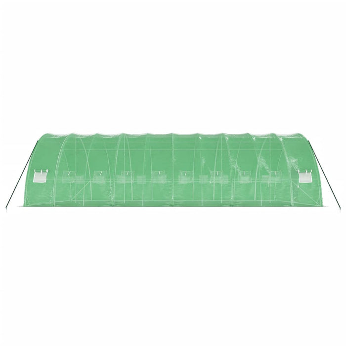 Seră cu cadru din oțel, verde, 60 m², 10x6x2,85 m - WALTI WALTI