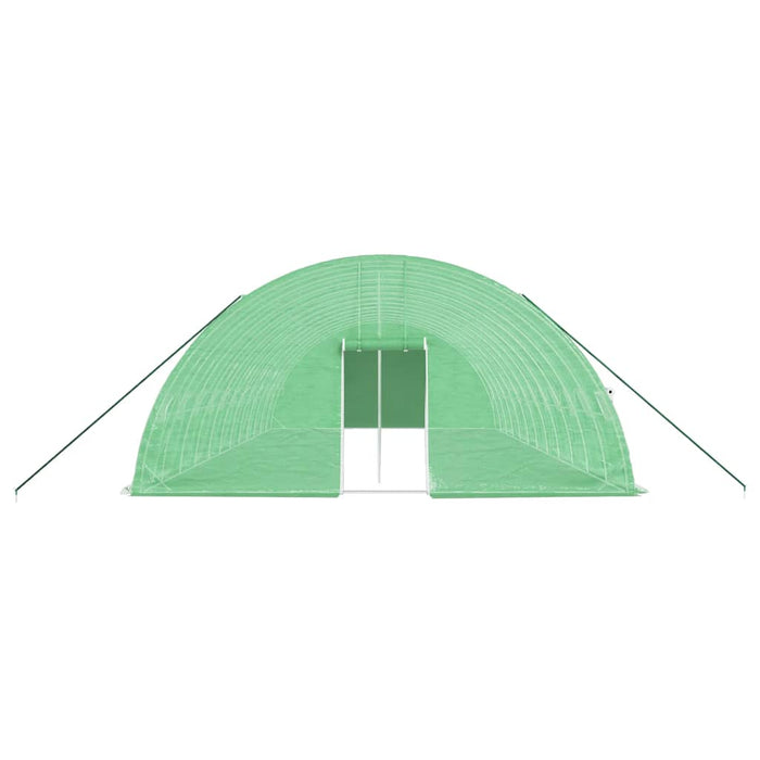 Seră cu cadru din oțel, verde, 72 m², 12x6x2,85 m - WALTI WALTI