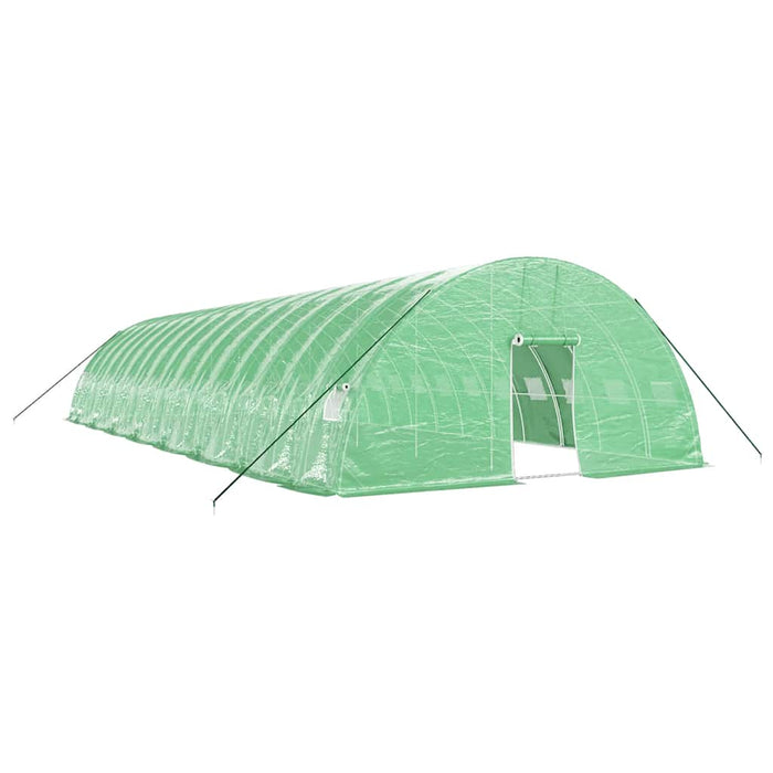 Seră cu cadru din oțel, verde, 96 m², 16x6x2,85 m - WALTI WALTI