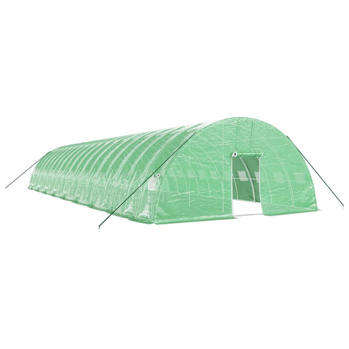 Seră cu cadru din oțel, verde, 108 m², 18x6x2,85 m - WALTI WALTI
