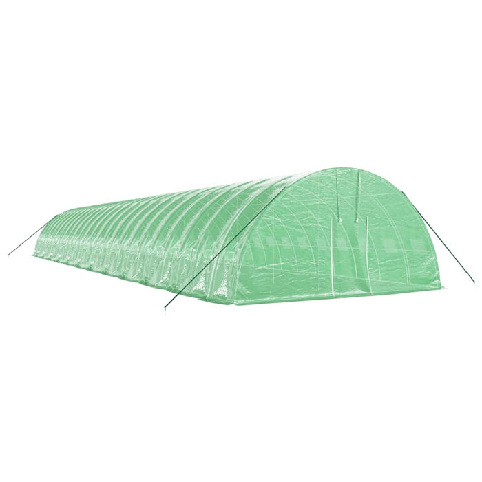 Seră cu cadru din oțel, verde, 144 m², 24x6x2,85 m - WALTI WALTI