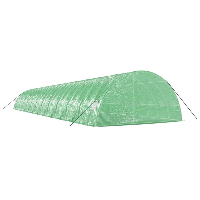Seră cu cadru din oțel, verde, 144 m², 24x6x2,85 m - WALTI WALTI