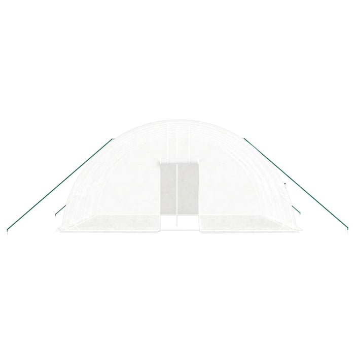 Seră cu cadru de oțel, albă, 24 m², 6x4x2,85 m WALTI