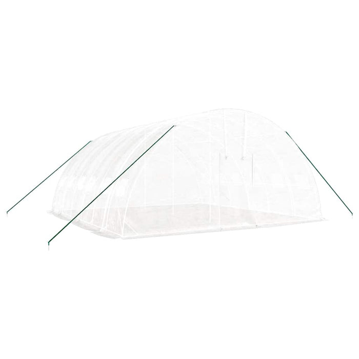Seră cu cadru din oțel, alb, 36 m², 6x6x2,85 m - WALTI WALTI