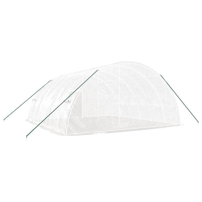 Seră cu cadru din oțel, alb, 36 m², 6x6x2,85 m - WALTI WALTI