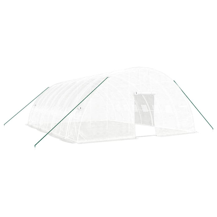 Seră cu cadru din oțel, alb, 48 m², 8x6x2,85 m - WALTI WALTI