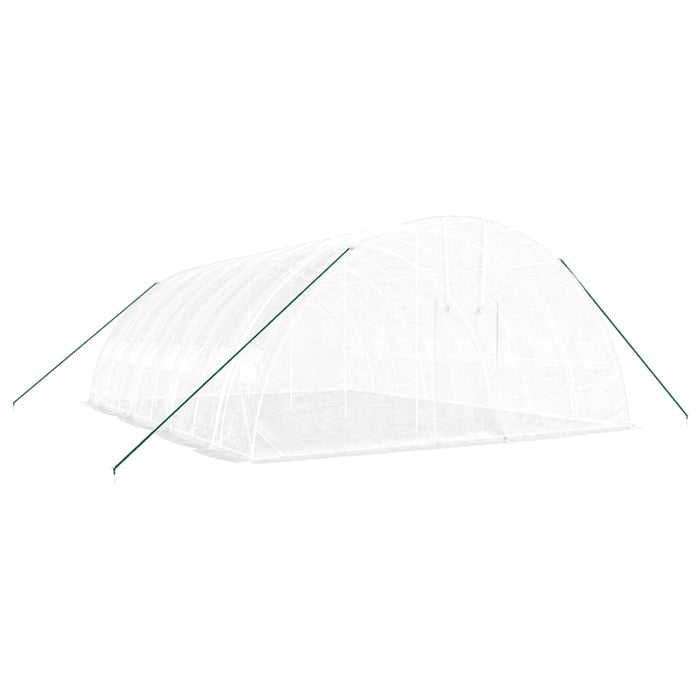Seră cu cadru din oțel, alb, 48 m², 8x6x2,85 m - WALTI WALTI