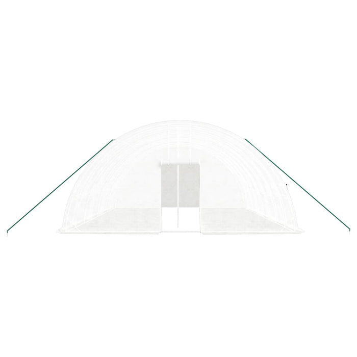 Seră cu cadru din oțel, alb, 48 m², 8x6x2,85 m - WALTI WALTI