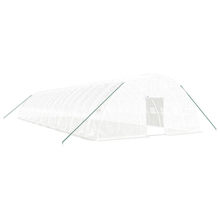 Seră cu cadru din oțel, alb, 108 m², 18x6x2,85 m - WALTI WALTI