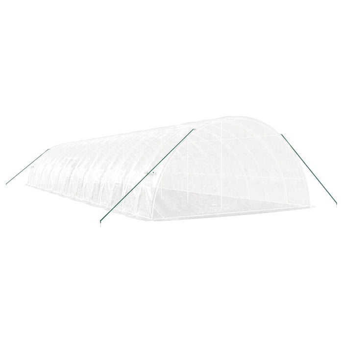 Seră cu cadru din oțel, alb, 108 m², 18x6x2,85 m - WALTI WALTI