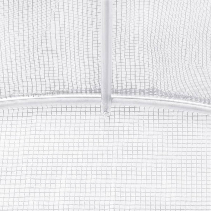 Seră cu cadru din oțel, alb, 108 m², 18x6x2,85 m - WALTI WALTI