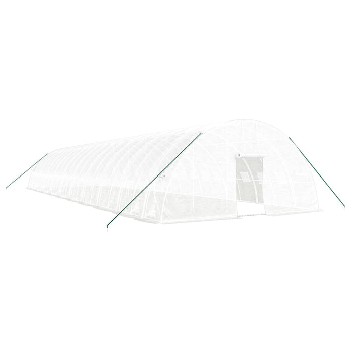 Seră cu cadru din oțel, alb, 120 m², 20x6x2,85 m - WALTI WALTI