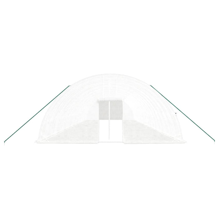 Seră cu cadru din oțel, alb, 120 m², 20x6x2,85 m - WALTI WALTI