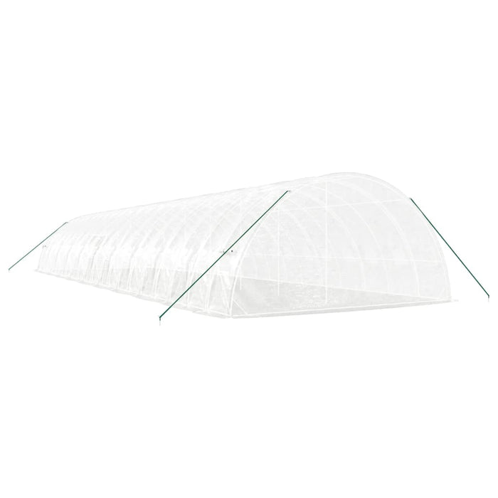 Seră cu cadru din oțel, alb, 120 m², 20x6x2,85 m - WALTI WALTI