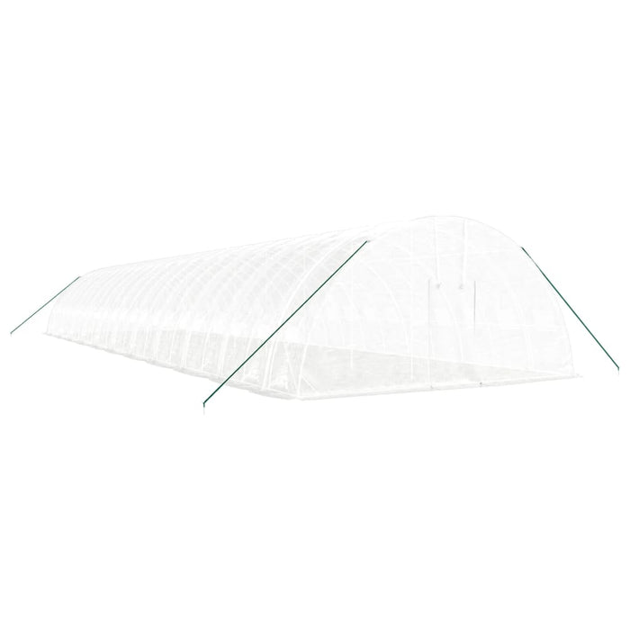Seră cu cadru din oțel, alb, 132 m², 22x6x2,85 m - WALTI WALTI