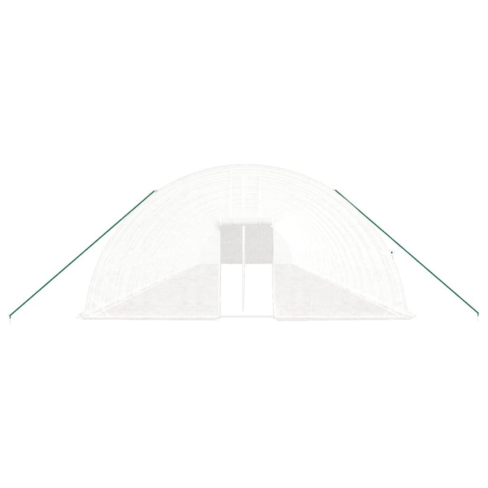 Seră cu cadru din oțel, alb, 144 m², 24x6x2,85 m - WALTI WALTI