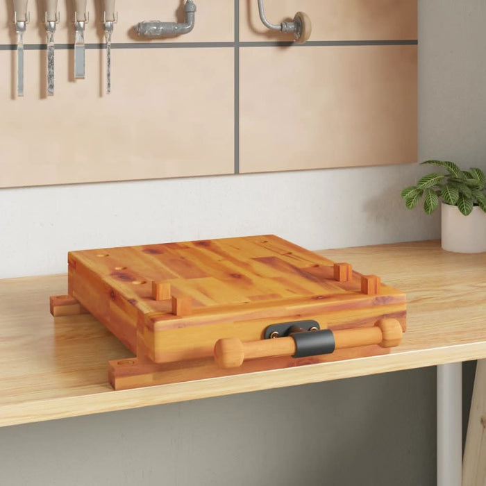 Blat pentru banc de lucru cu menghină, 52x44x9,5 cm lemn acacia - WALTI WALTI