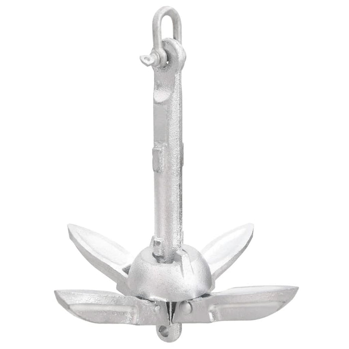 Ancoră pliabilă argintie 0,7 kg, fontă galvanizată la cald WALTI