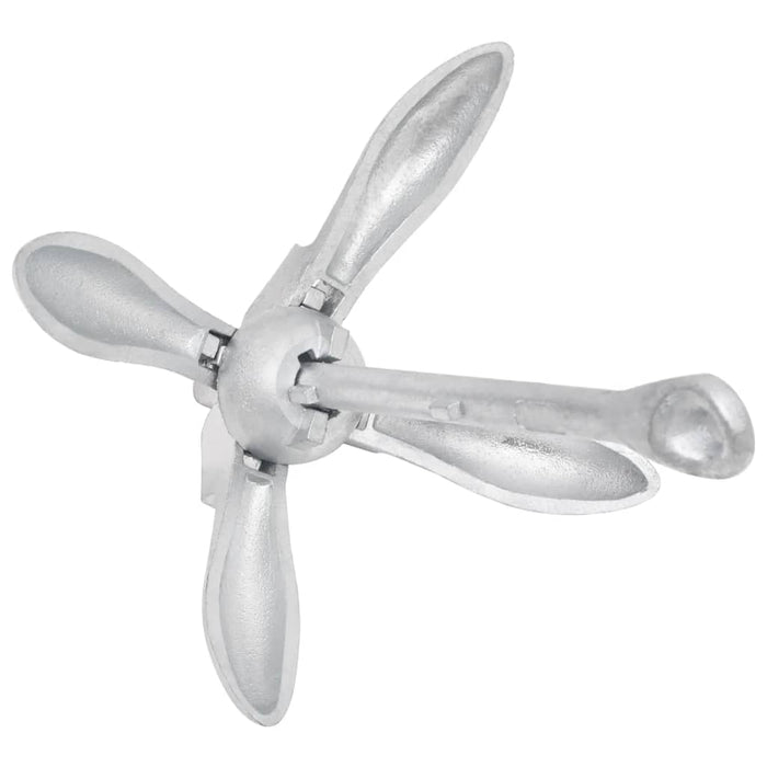 Ancoră pliabilă argintie 4 kg, fontă galvanizată la cald WALTI
