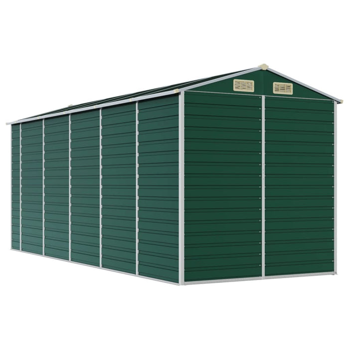 Șopron de grădină, verde, 191x470x198 cm, oțel zincat - WALTI WALTI