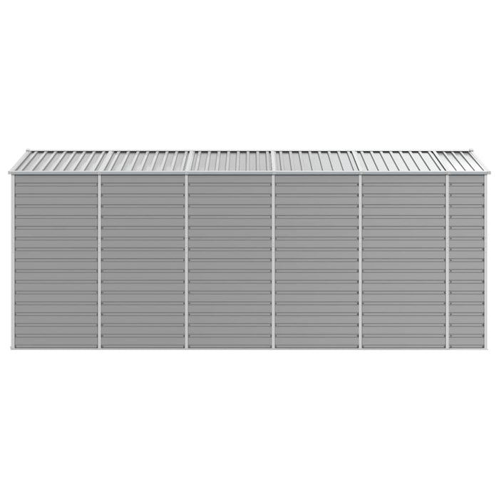 Șopron de grădină, gri deschis, 191x470x198 cm, oțel galvanizat - WALTI WALTI