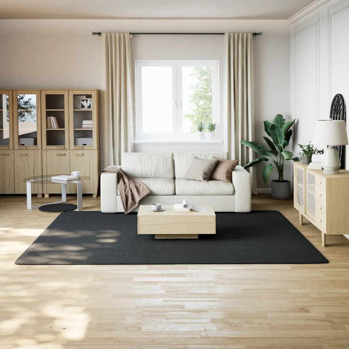 Covor Shaggy Negru 240x305 cm Poliester - WALTI WALTI