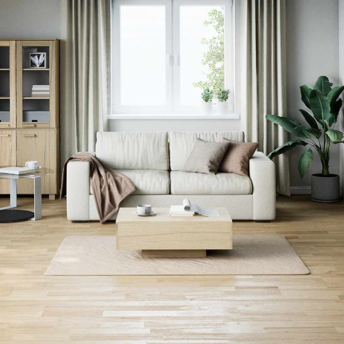 Covor Shaggy, crem, alb, 120x183 cm, poliester - WALTI WALTI