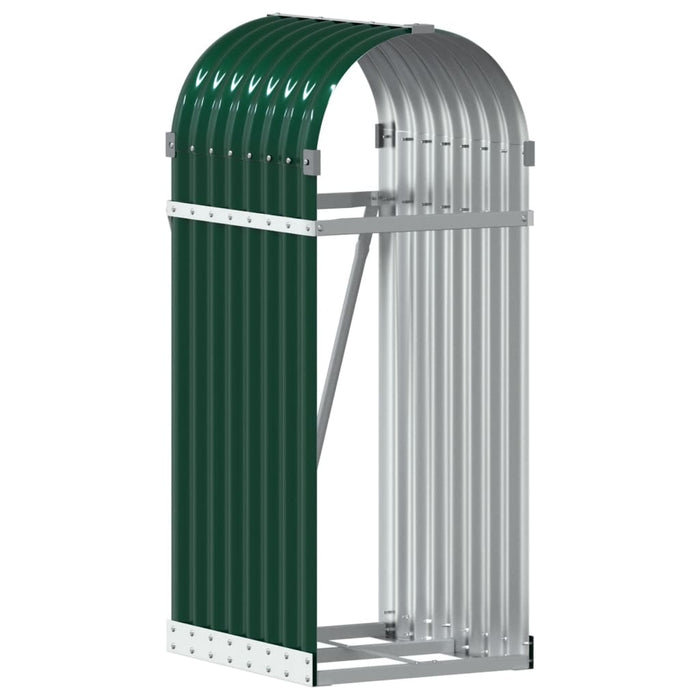 Suport pentru bușteni verde 40x45x100 cm oțel galvanizat - WALTI WALTI