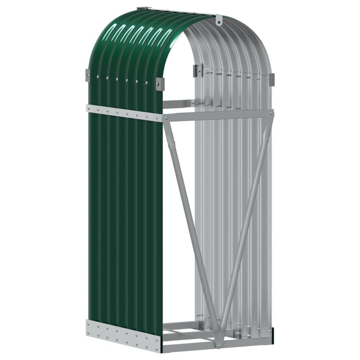 Suport pentru bușteni verde 40x45x100 cm oțel galvanizat - WALTI WALTI