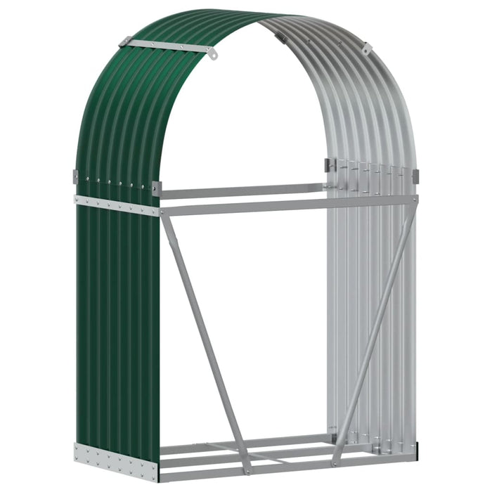 Suport pentru bușteni verde 80x45x120 cm oțel galvanizat - WALTI WALTI